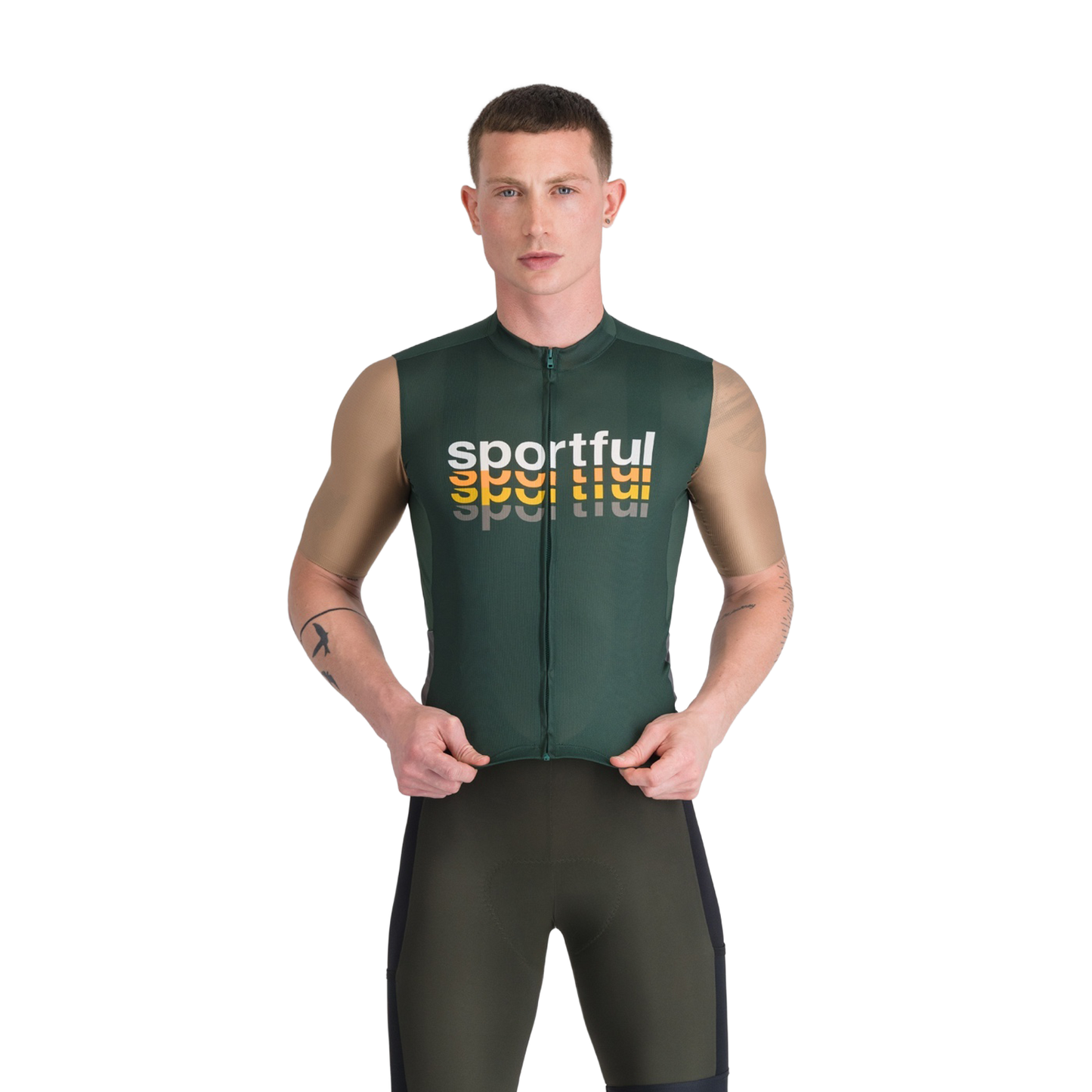 SPORTFUL SUPERGIARA 2 LOGO lyhythihainen trikoo Khaki
