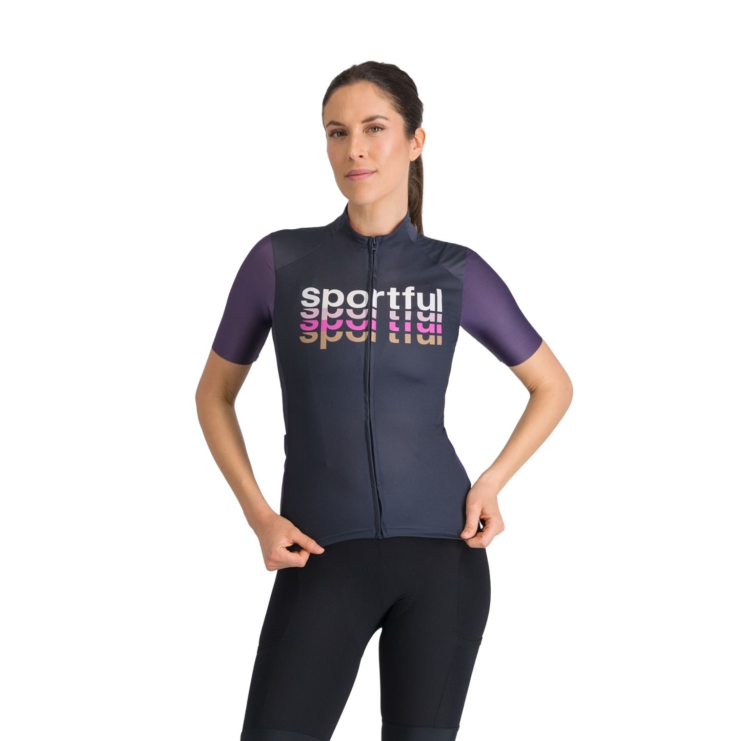 Naisten SPORTFUL SUPERGIARA 2 LOGO Lyhythihainen Jersey laivastonsininen