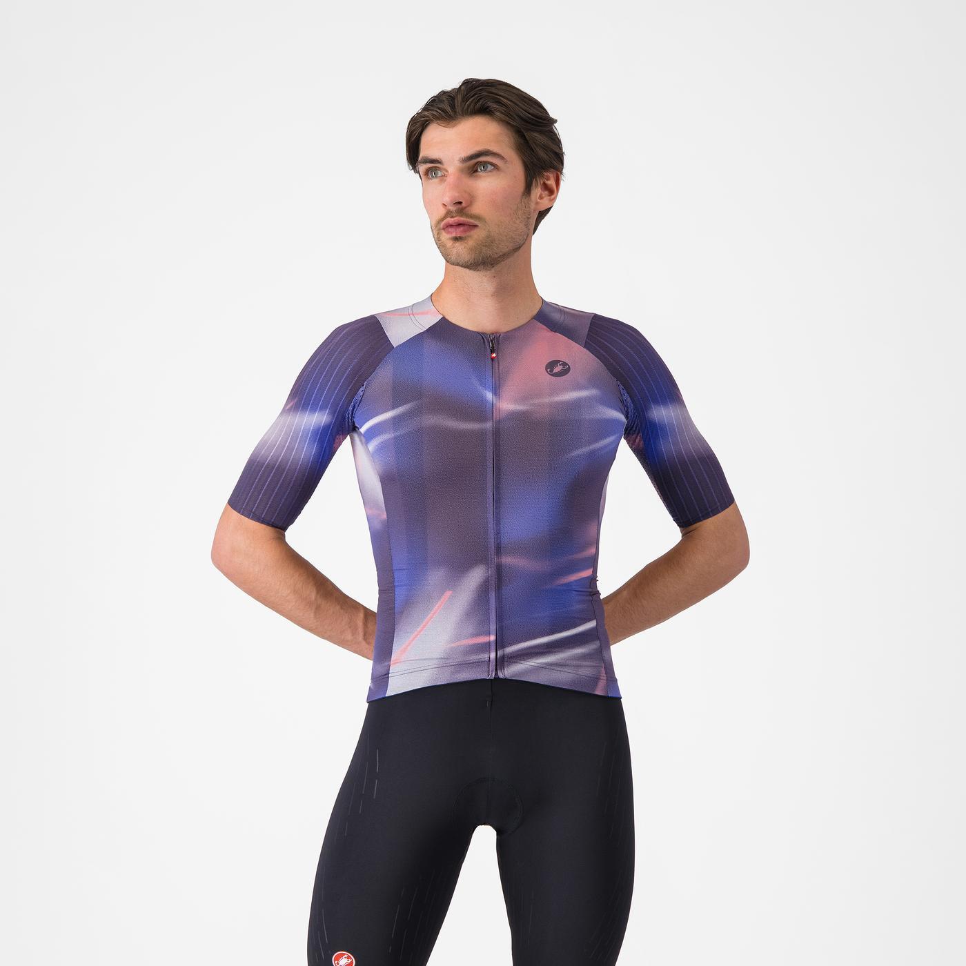 CASTELLI AERO RACE 8S lyhythihainen trikoo violetti