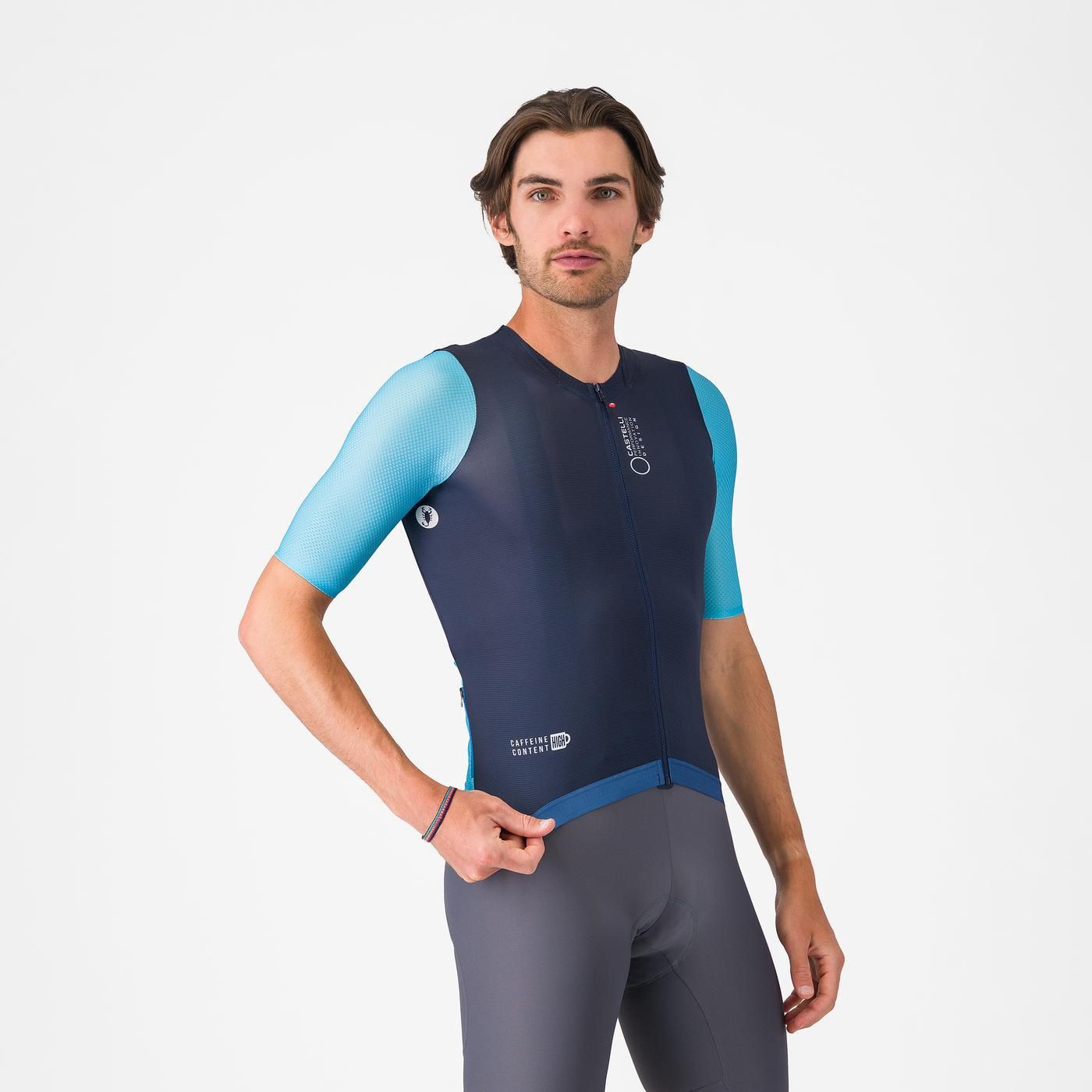 CASTELLI CORRETTO lyhythihainen Jersey Sininen