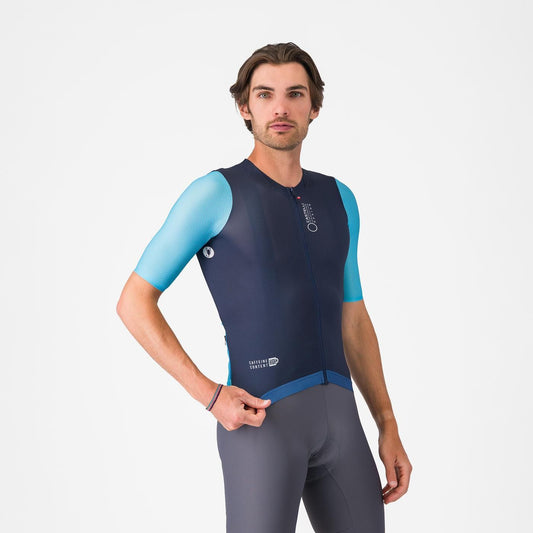 CASTELLI CORRETTO lyhythihainen Jersey Sininen