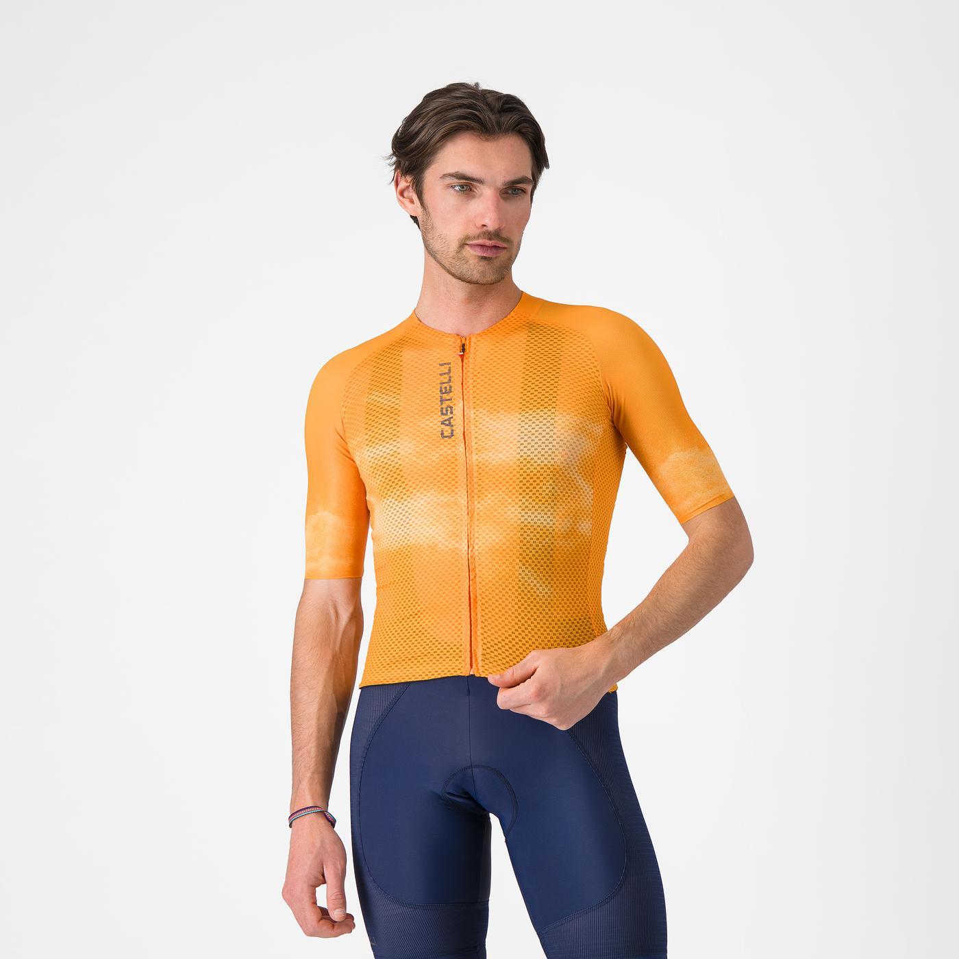 CASTELLI CLIMBER'S A/C Lyhythihainen trikoo oranssi