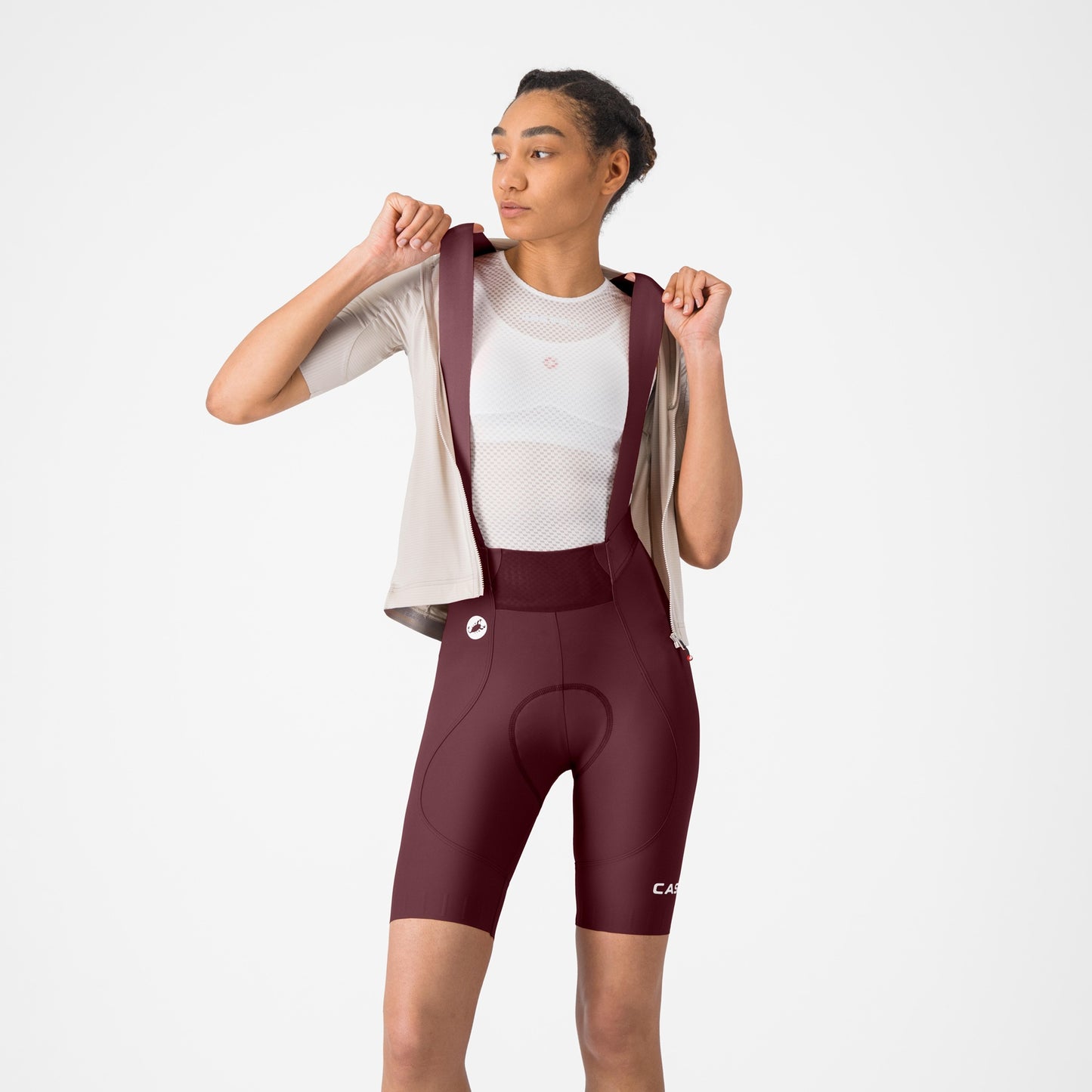 CASTELLI ESPRESSO 2 W DT Bordeaux Bib Tight -lappuhaalari