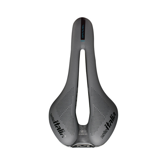 Satula SELLE ITALIA FLITE BOOST GRAVEL SUPERFLOW S Kiskot Ti316 Musta/harmaa