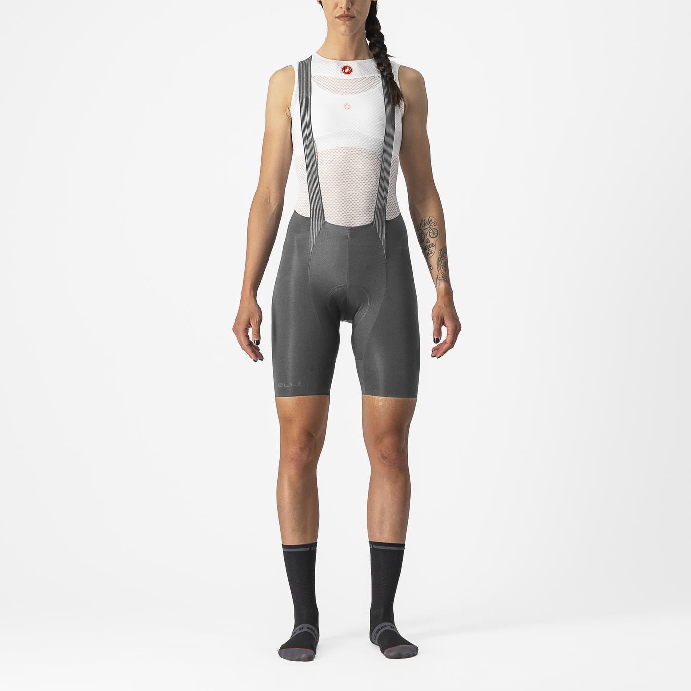 CASTELLI FREE AERO RC W Naisten Bib Tight Harmaa
