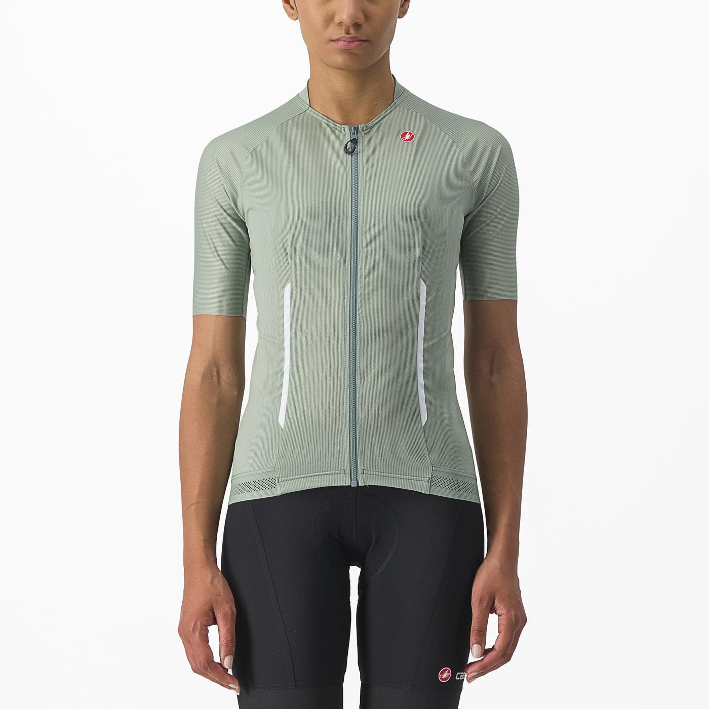 CASTELLI ENDURANCE W Naisten lyhythihainen Jersey vihreä
