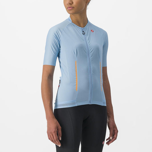 CASTELLI ENDURANCE Naisten lyhythihainen trikoo Sininen/Valkoinen