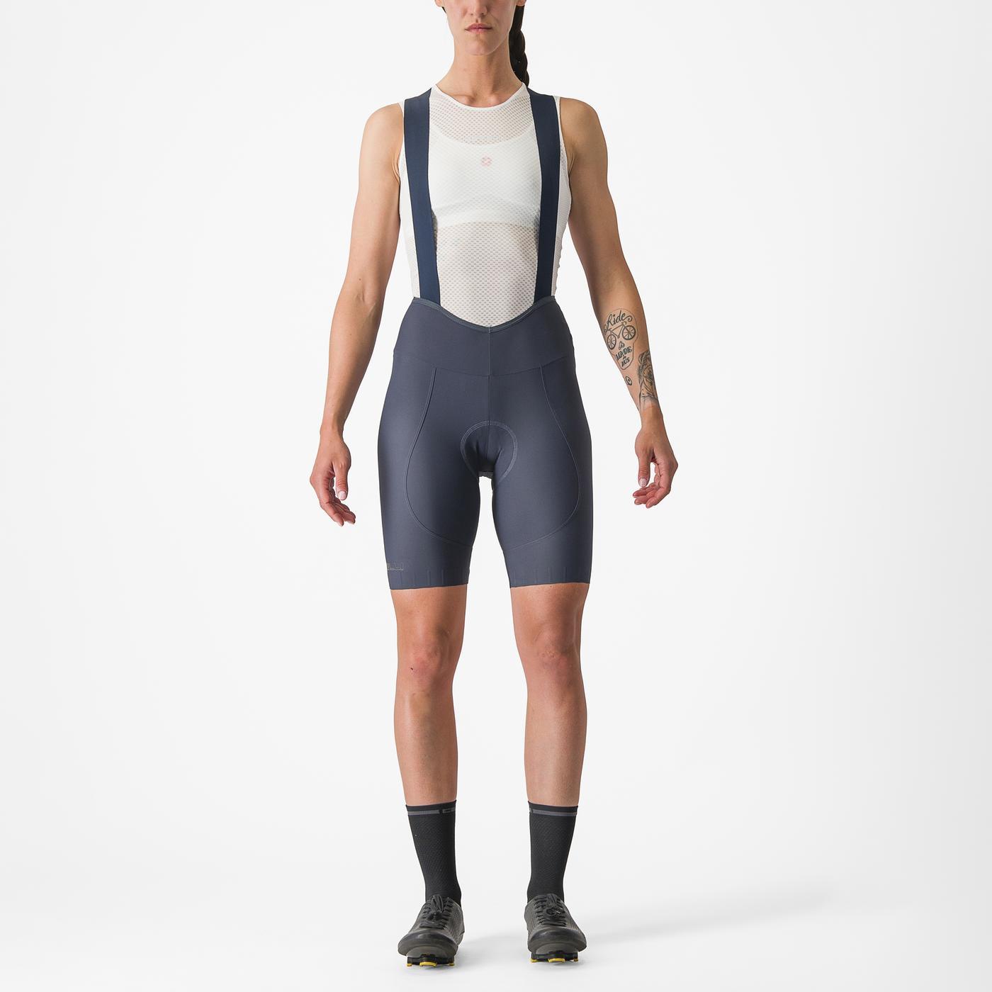 Naisten CASTELLI ESPRESSO W DT Sininen Bib Tight -vyötärötakki