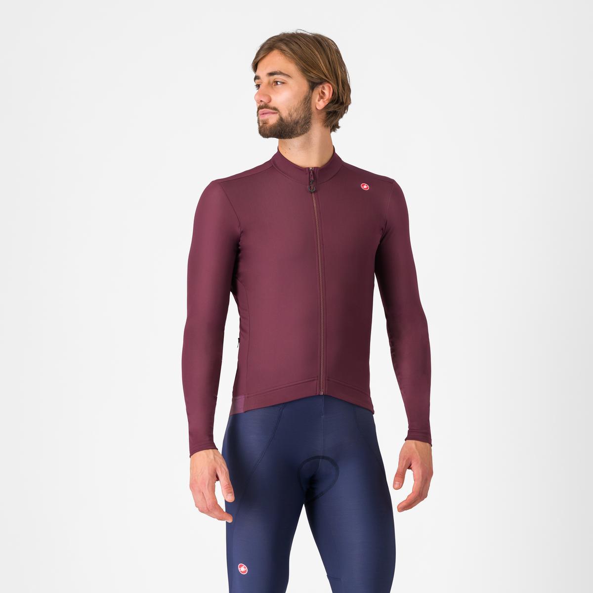 CASTELLI ESPRESSO THERMAL pitkähihainen Jersey Bordeaux