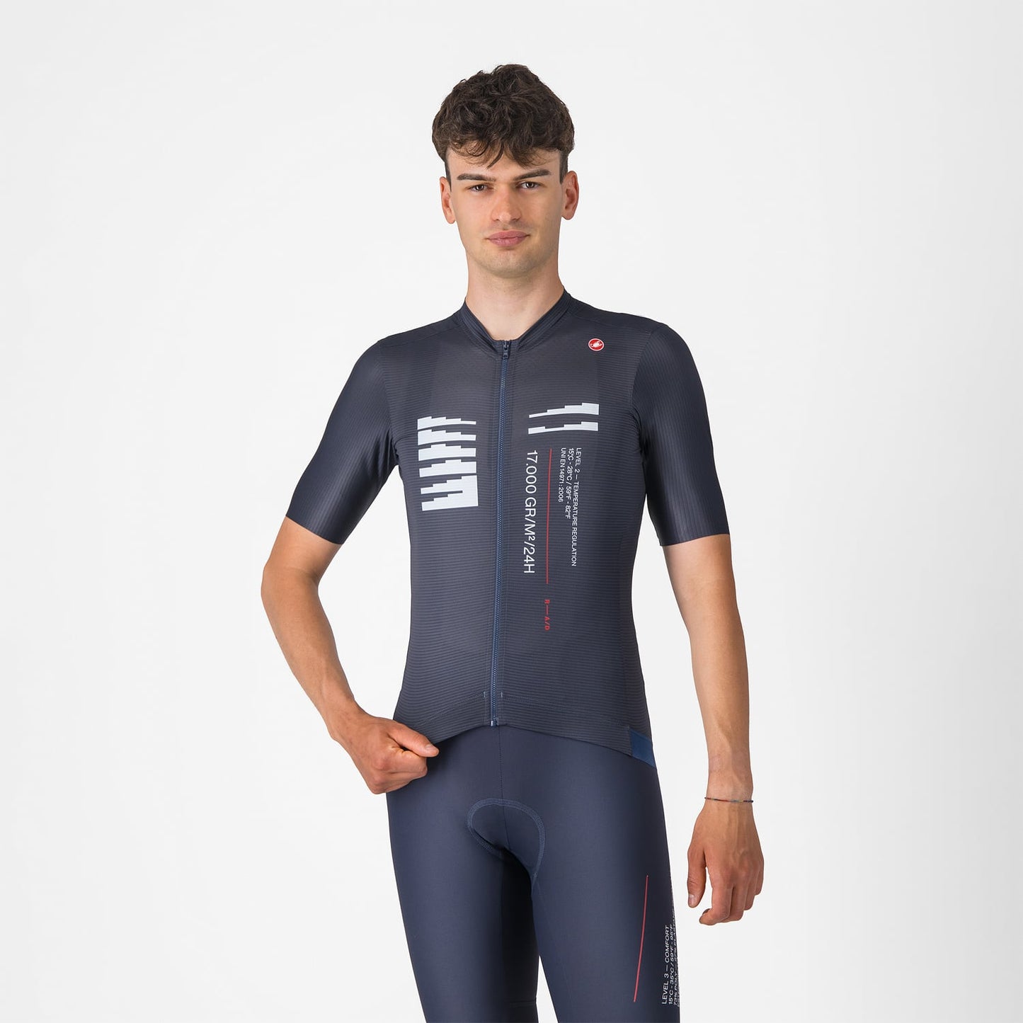 CASTELLI ESPRESSO R--A/D lyhythihainen trikoo Sininen