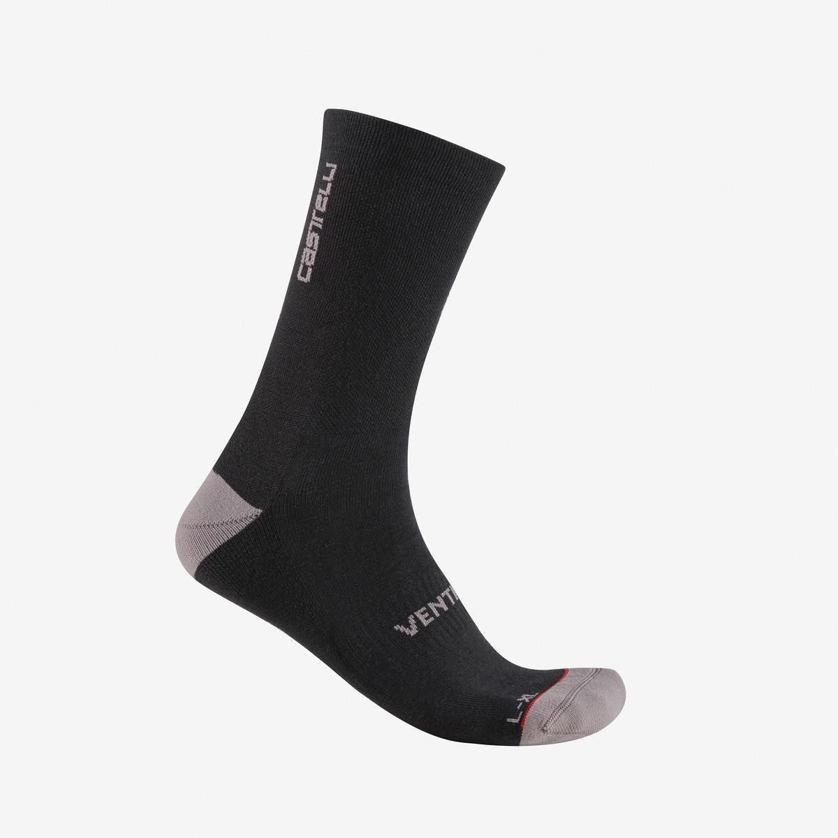CASTELLI VENTI SOFT MERINO sukat Musta