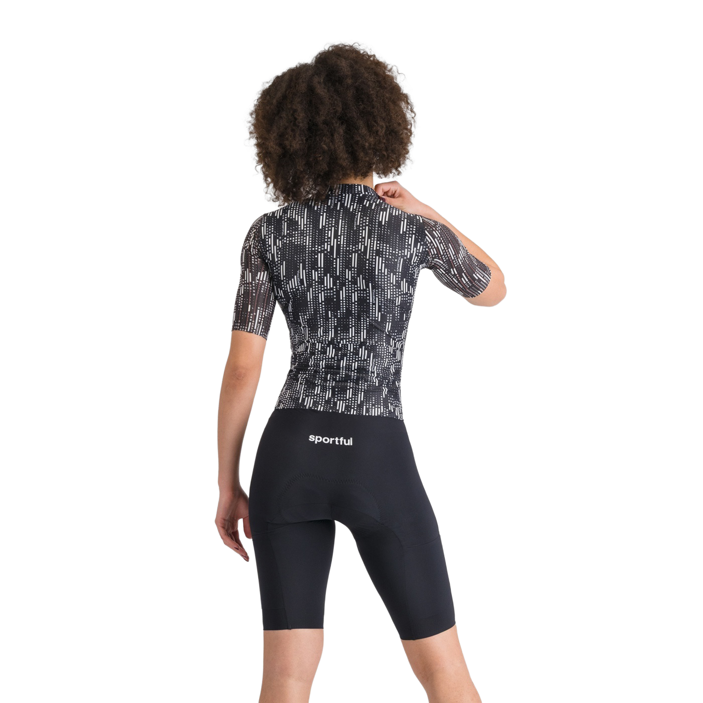 Naisten SPORTFUL G-SUIT lyhythihainen musta/valkoinen