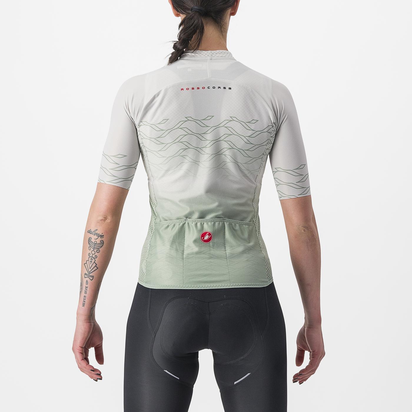 CASTELLI CLIMBER'S 2.0 Naisten lyhythihainen Jersey harmaa/vihreä