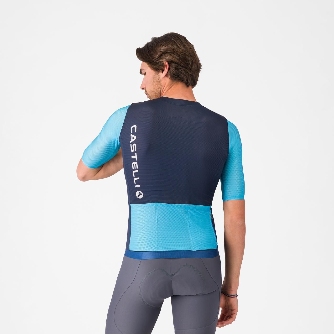 CASTELLI CORRETTO lyhythihainen Jersey Sininen