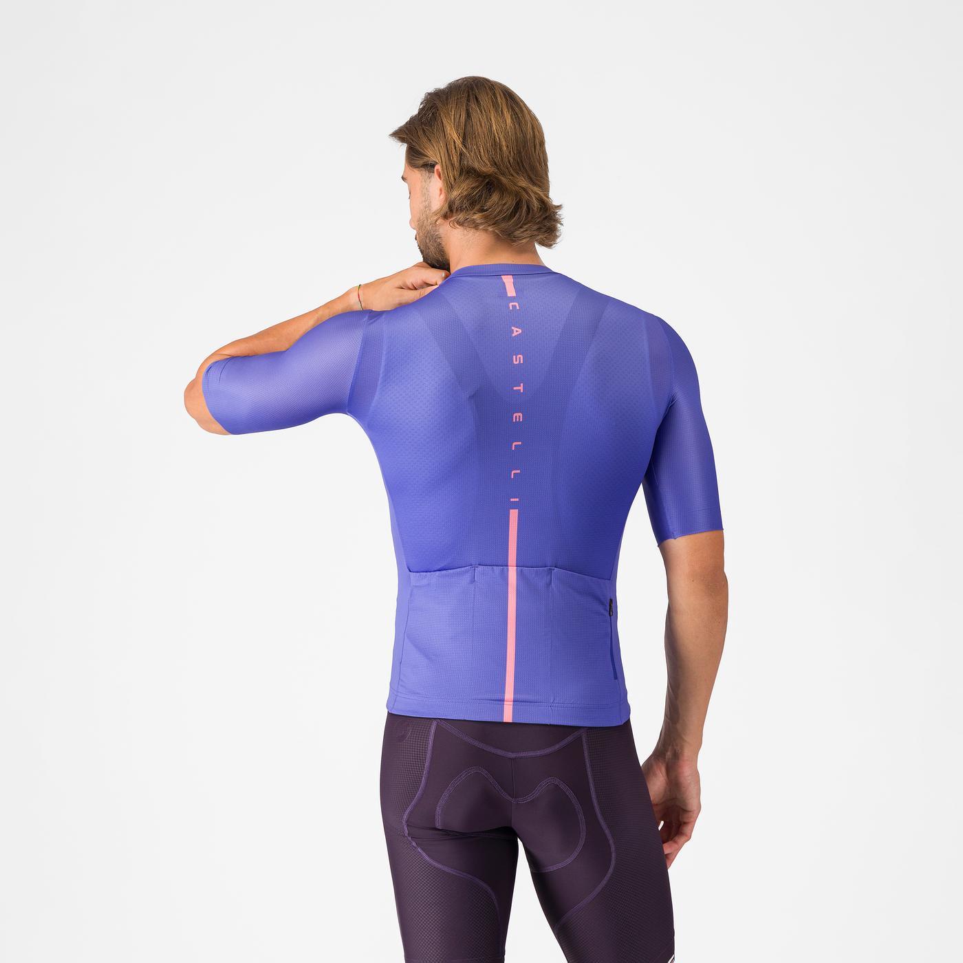 CASTELLI DRITTONE LOGO lyhythihainen trikoo violetti
