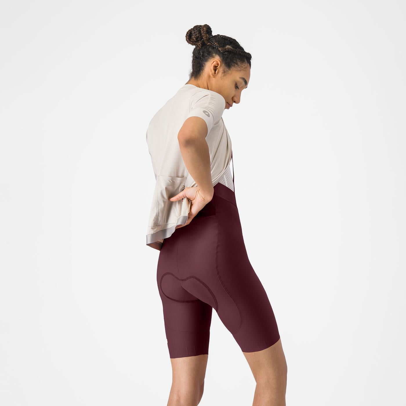 CASTELLI ESPRESSO 2 W DT Bordeaux Bib Tight -lappuhaalari