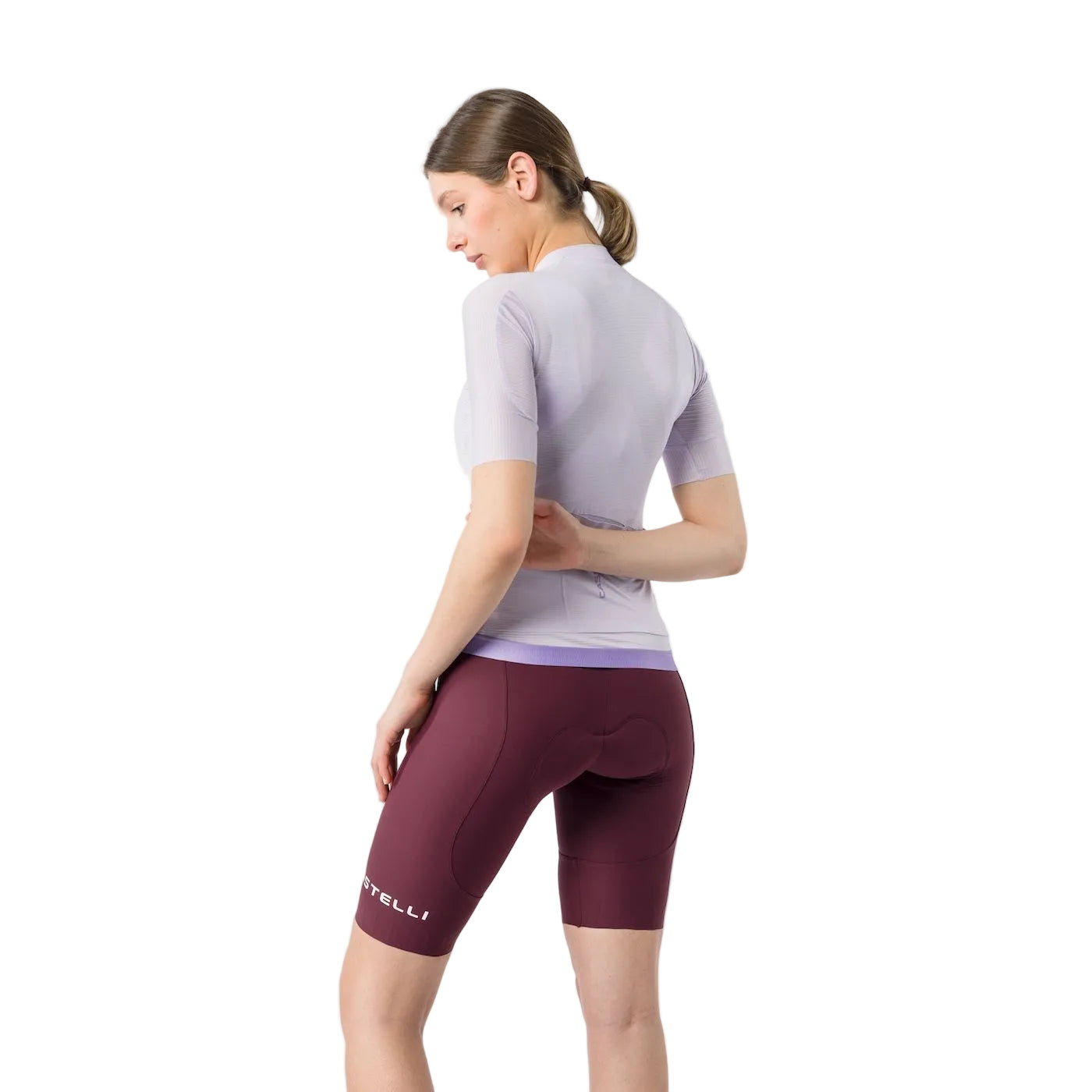 CASTELLI ESPRESSO 2 W DT Naisten Bordeaux-merkkinen rintalappusukka