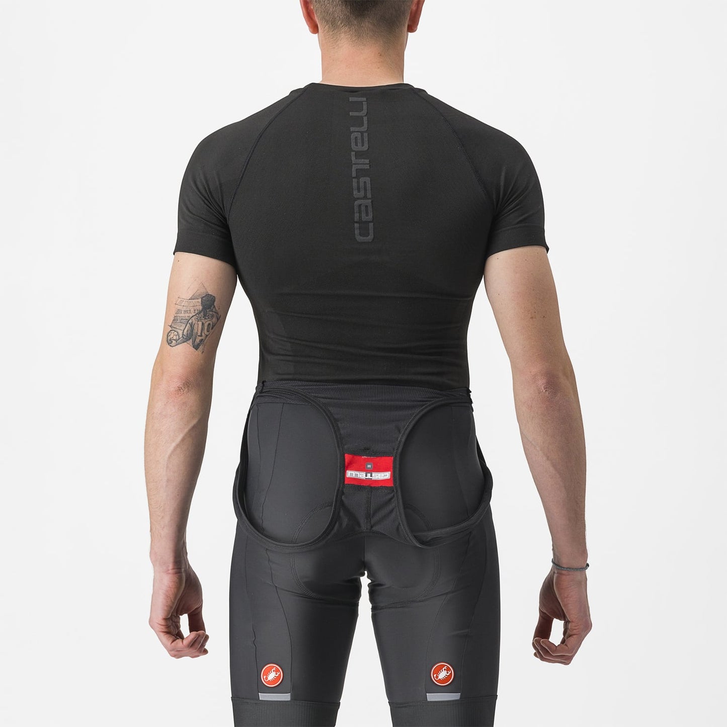 CASTELLI CORE SEAMLESS lyhythihainen alusasu musta