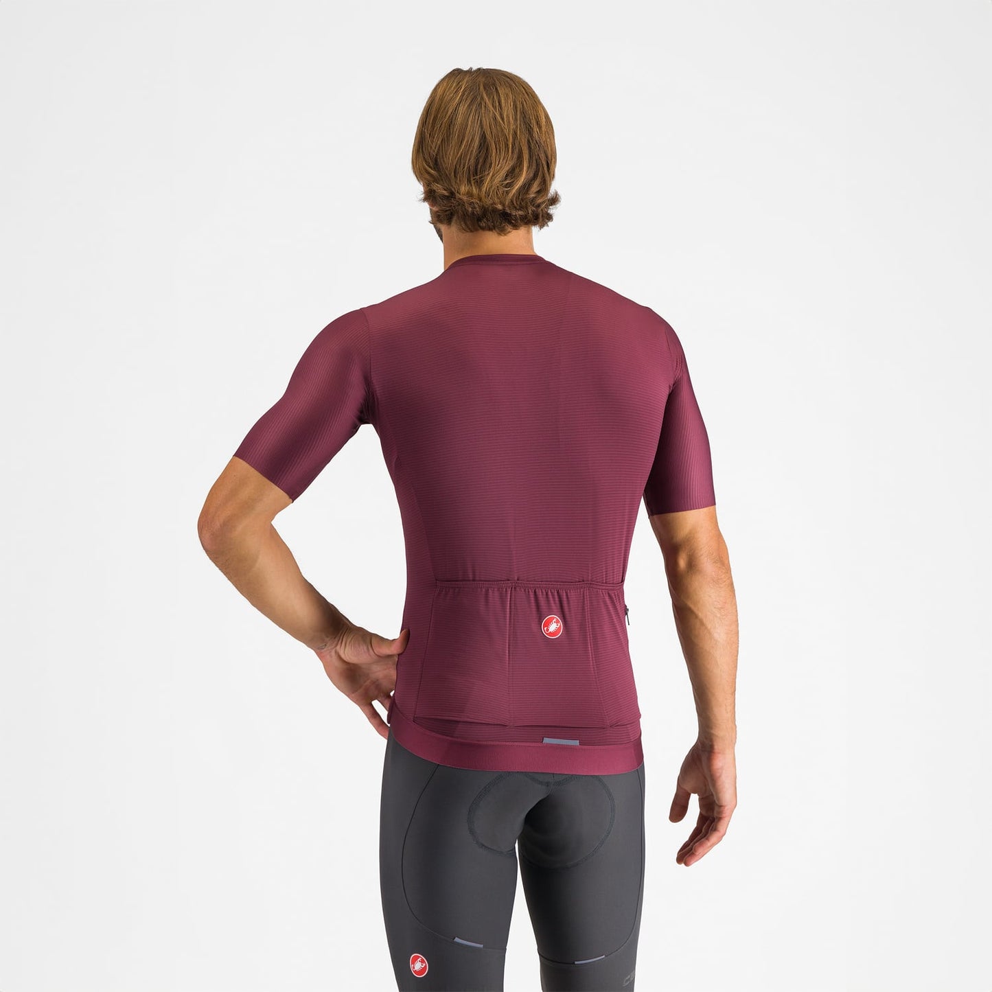 CASTELLI ESPRESSO lyhythihainen trikoo Bordeaux 2025