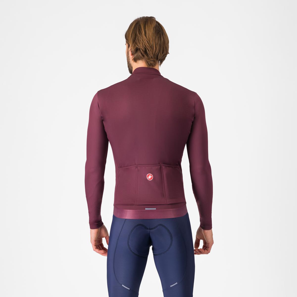 CASTELLI ESPRESSO THERMAL pitkähihainen Jersey Bordeaux
