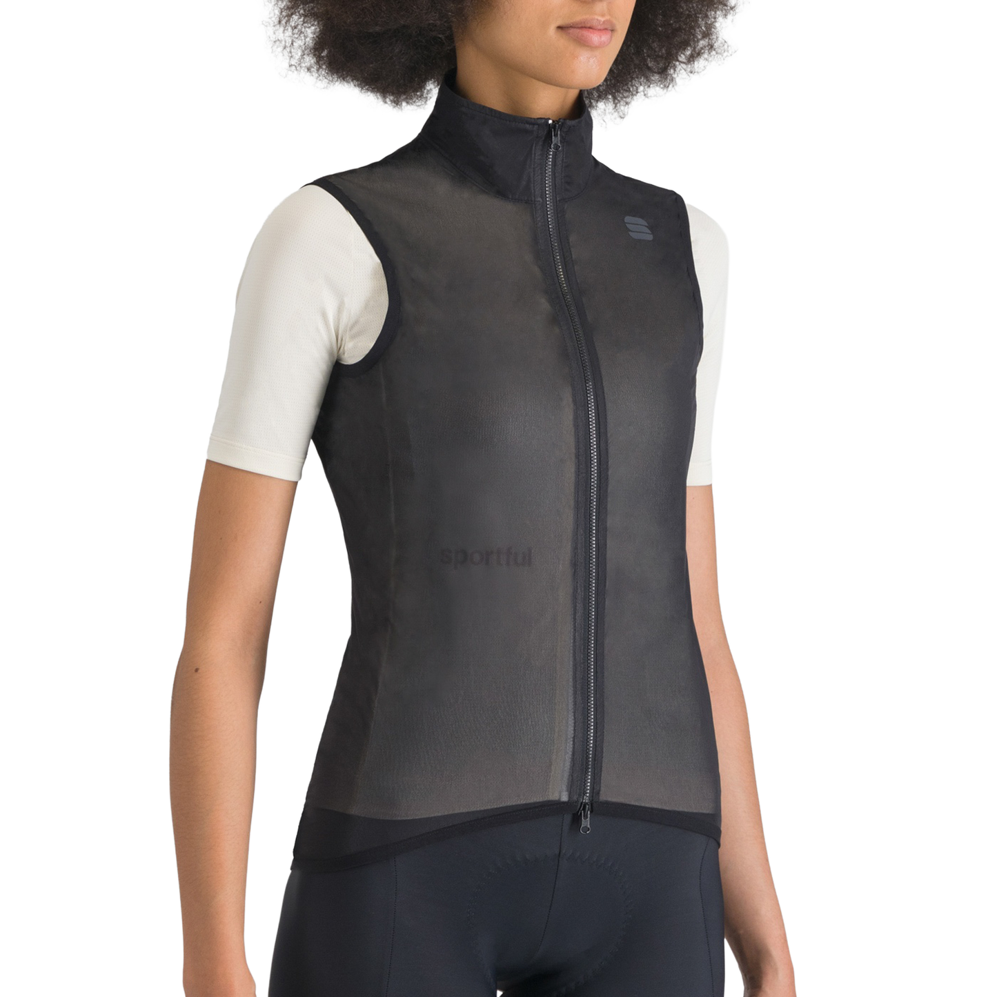 Naisten SPORTFUL LIGHT AIR hihaton takki musta