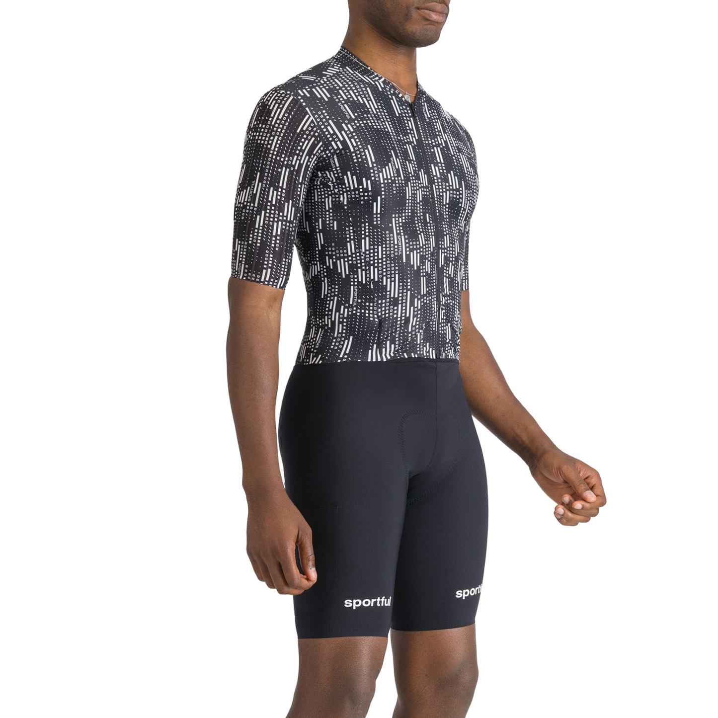 SPORTFUL G-SUIT lyhythihainen musta/valkoinen