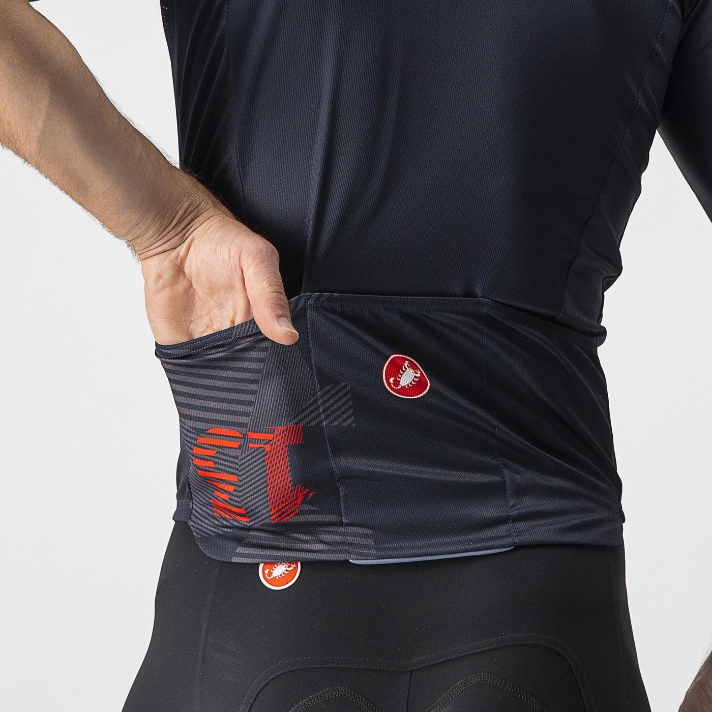CASTELLI 13 SCREEN lyhythihainen trikoo Sininen/punainen