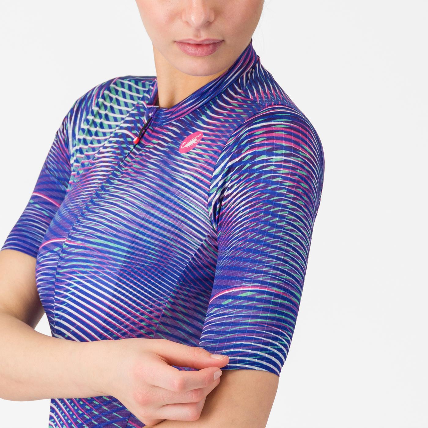 CASTELLI COSMIC VORTEX Naisten lyhythihainen Jersey Violetti