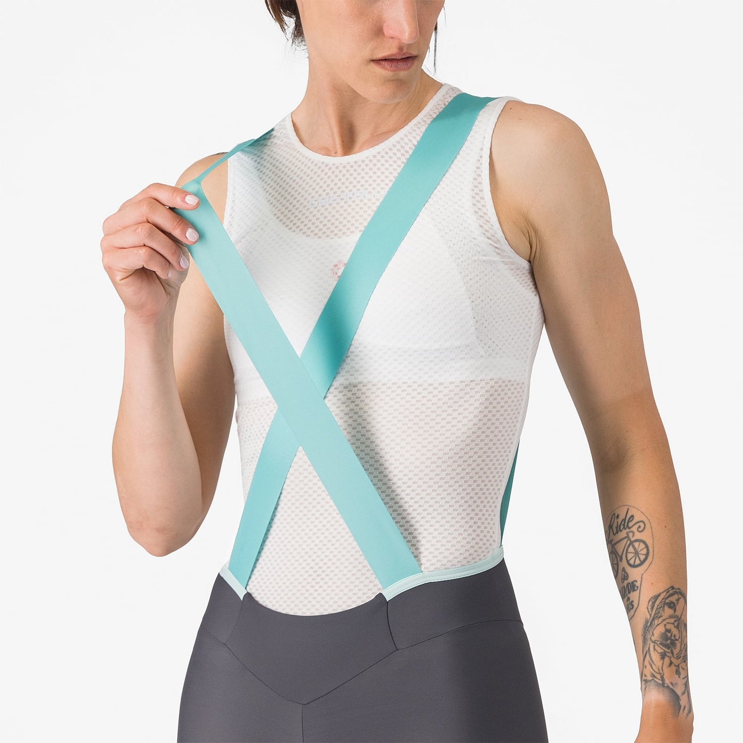 CASTELLI PRIMA 2 DT Naisten tummanharmaa Bib Tight -vaatetusasu