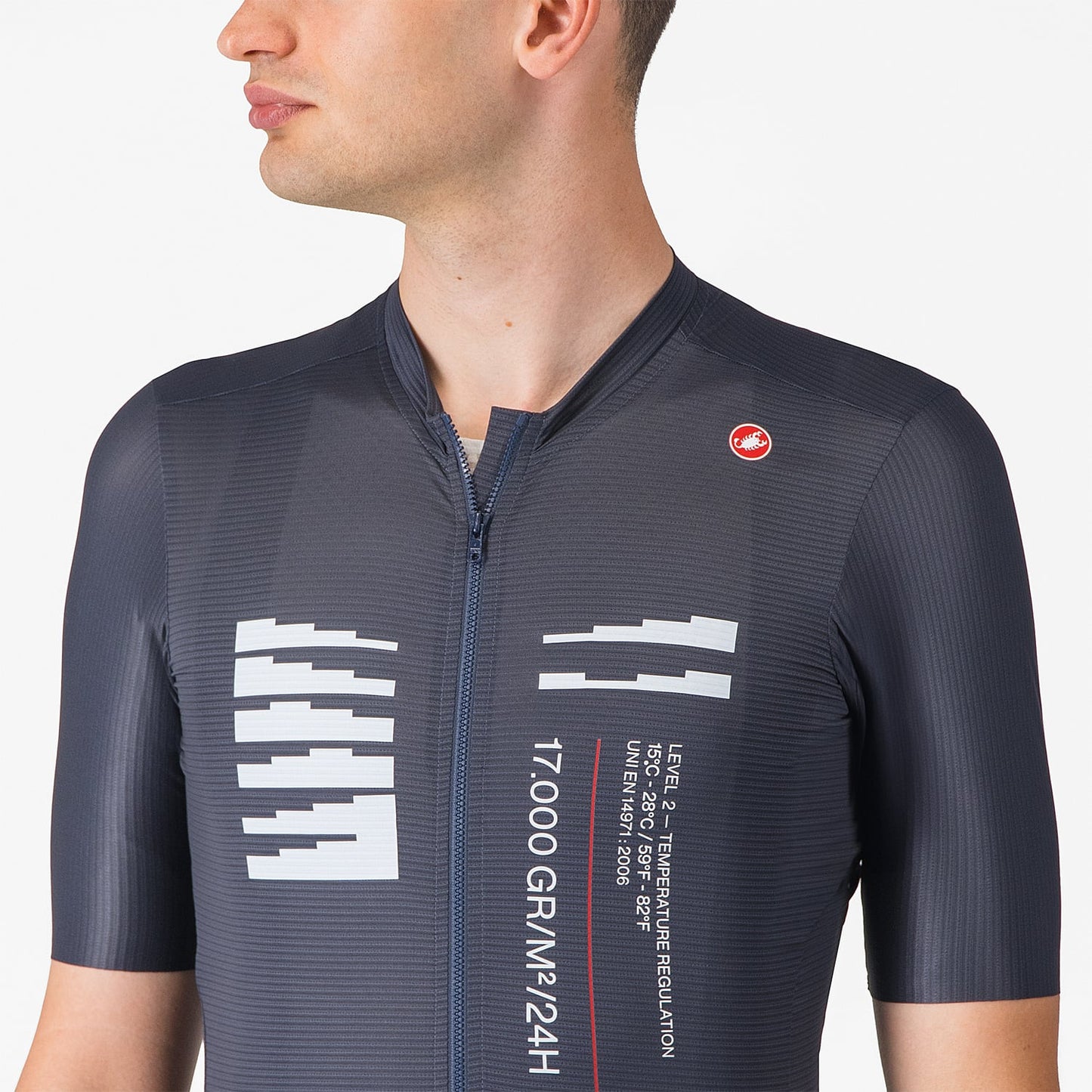 CASTELLI ESPRESSO R--A/D lyhythihainen trikoo Sininen