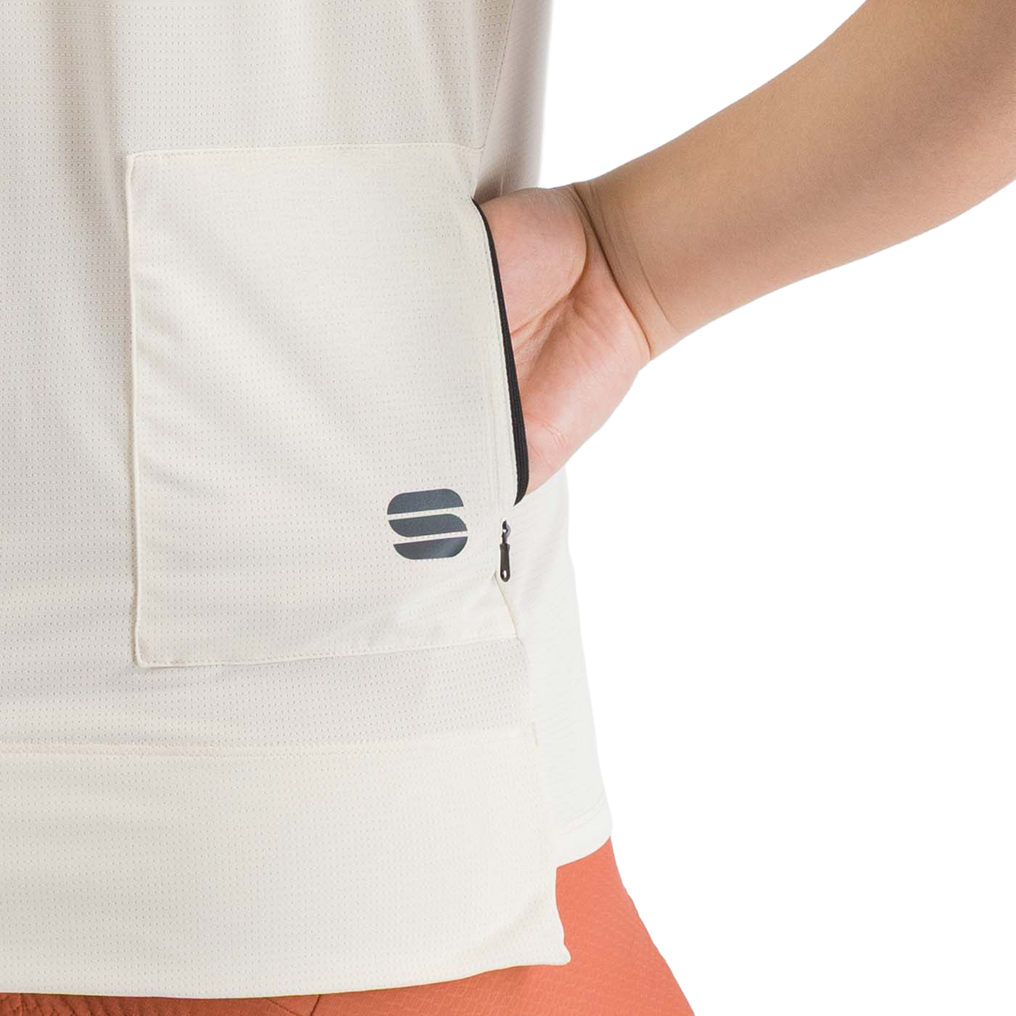 SPORTFUL SUPERGIARA TEE Naisten lyhythihainen trikoo kermainen