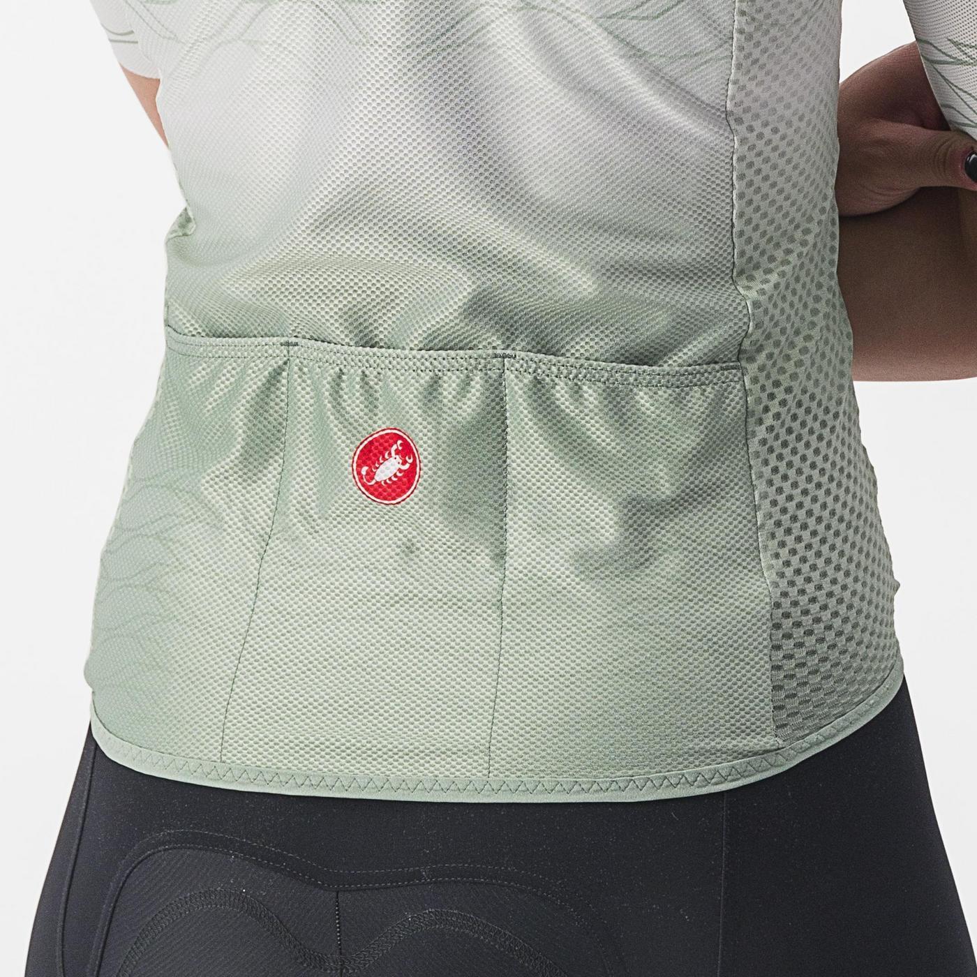 CASTELLI CLIMBER'S 2.0 Naisten lyhythihainen Jersey harmaa/vihreä