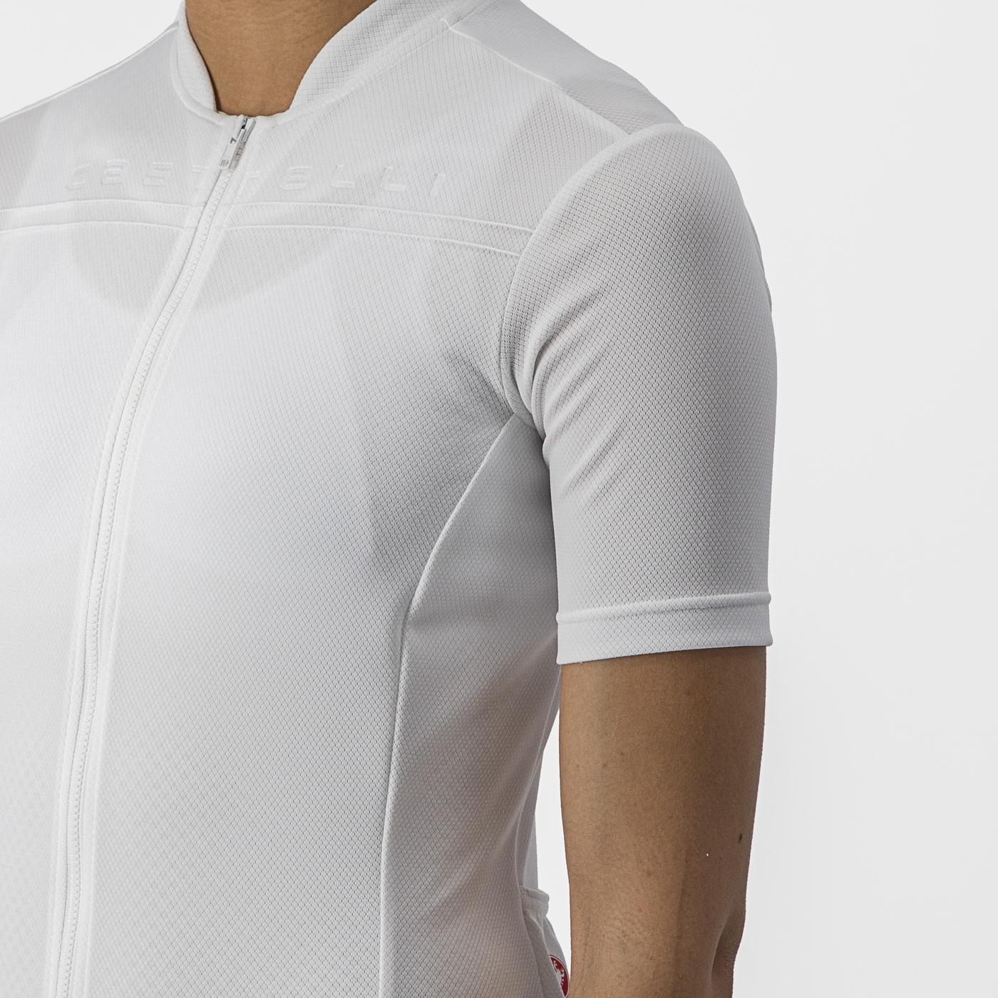Naisten CASTELLI ANIMA 4 lyhythihainen Jersey valkoinen