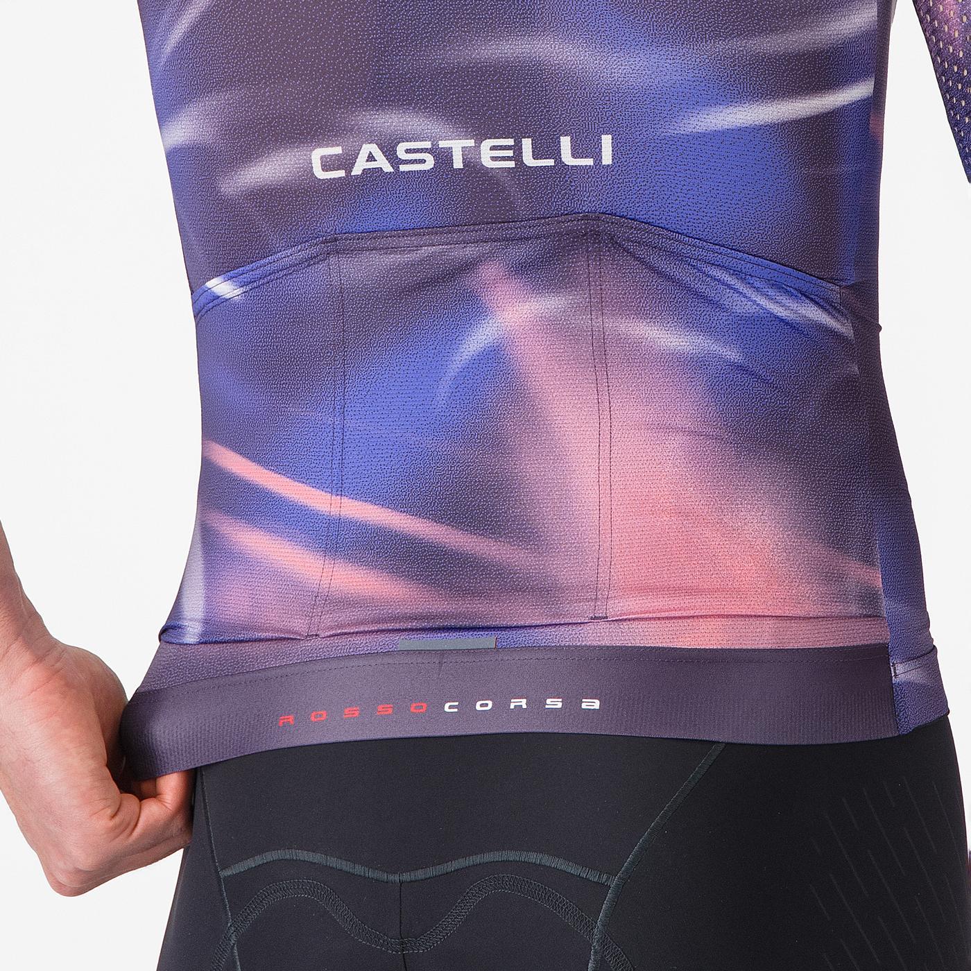 CASTELLI AERO RACE 8S lyhythihainen trikoo violetti