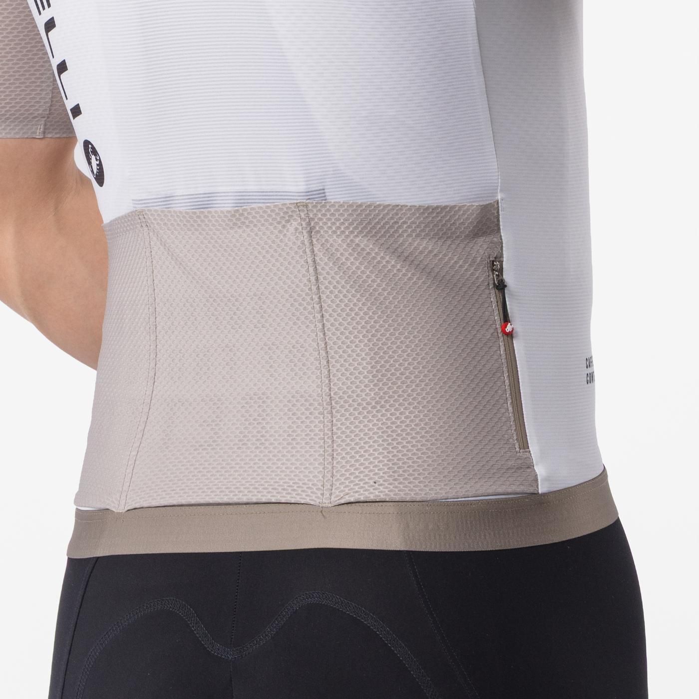 CASTELLI CORRETTO Lyhythihainen Ivory/Clay Jersey Jersey