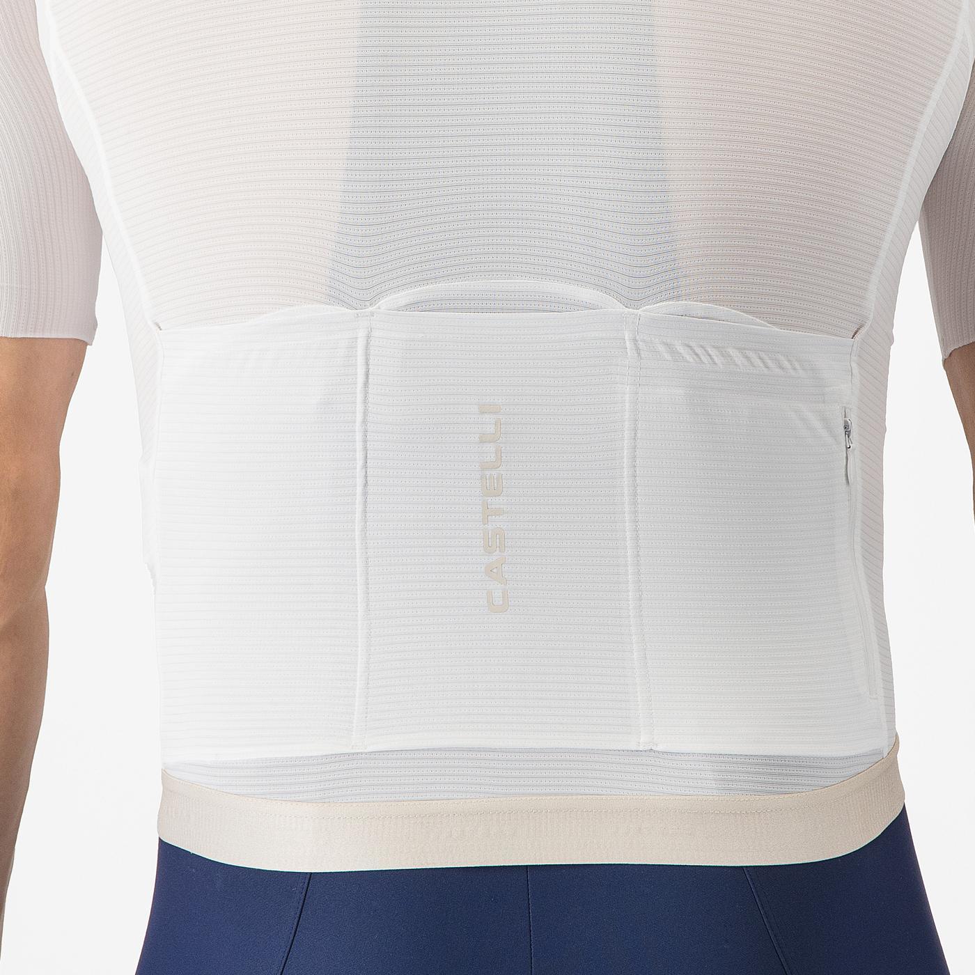 CASTELLI ESPRESSO 2 lyhythihainen norsunluunvärinen trikoo