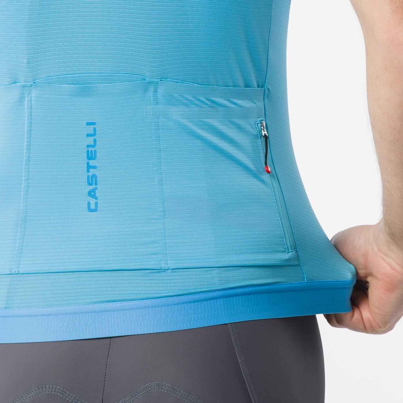 CASTELLI ESPRESSO 2 lyhythihainen Jersey turkoosi