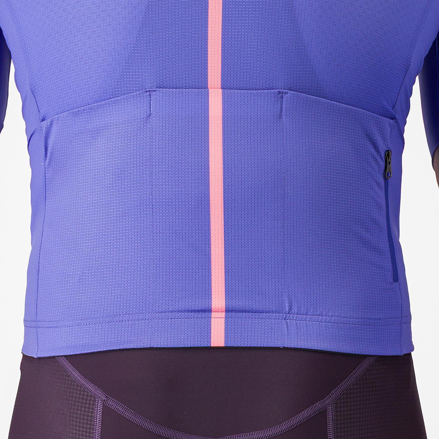 CASTELLI DRITTONE LOGO lyhythihainen trikoo violetti