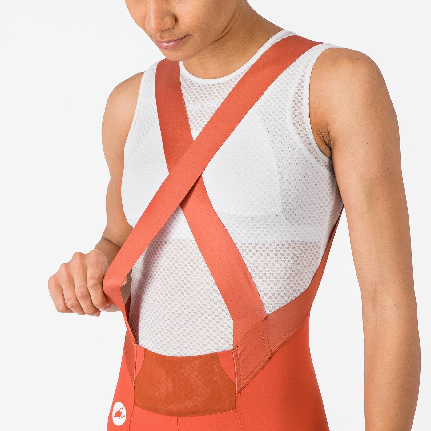 CASTELLI ESPRESSO 2 W DT Paprika Bib Tight -lappuhaalari