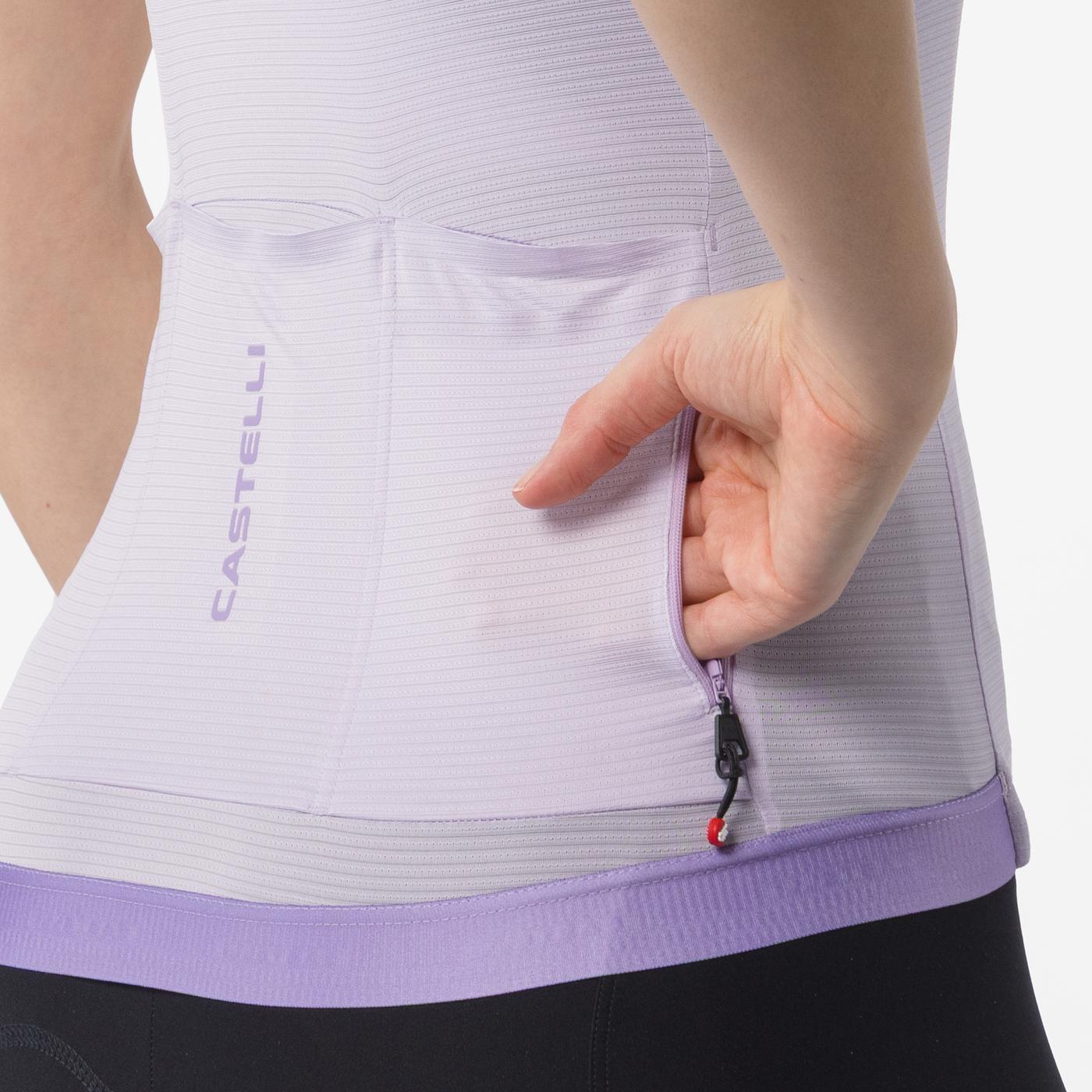 CASTELLI ESPRESSO 2 Naisten lyhythihainen trikoo violetti