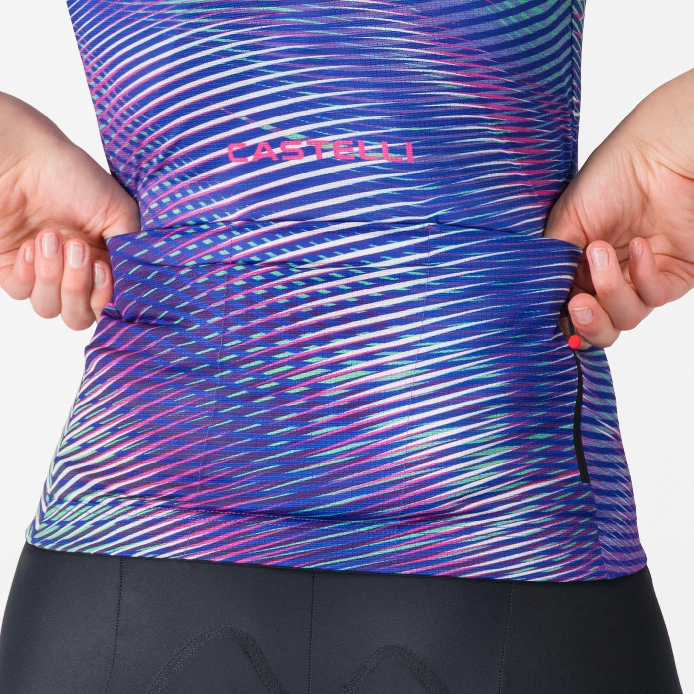 CASTELLI COSMIC VORTEX Naisten lyhythihainen Jersey Violetti