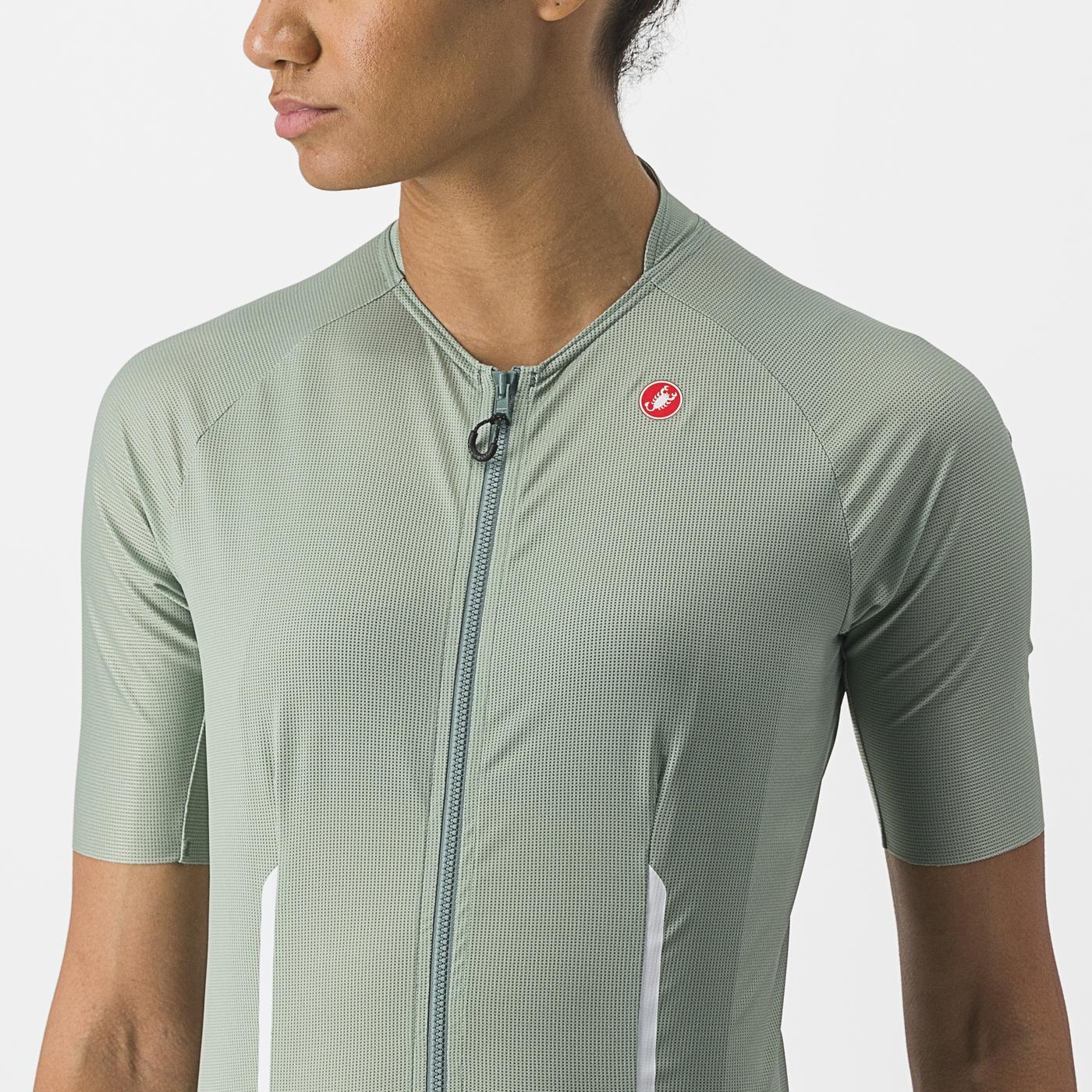 CASTELLI ENDURANCE W Naisten lyhythihainen Jersey vihreä