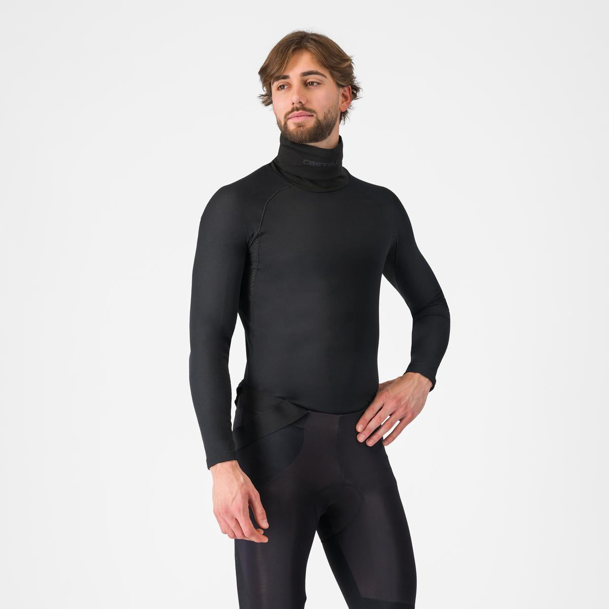 CASTELLI FLANDERS 2 HIGH NECK WARMER pitkähihainen alusvaate musta