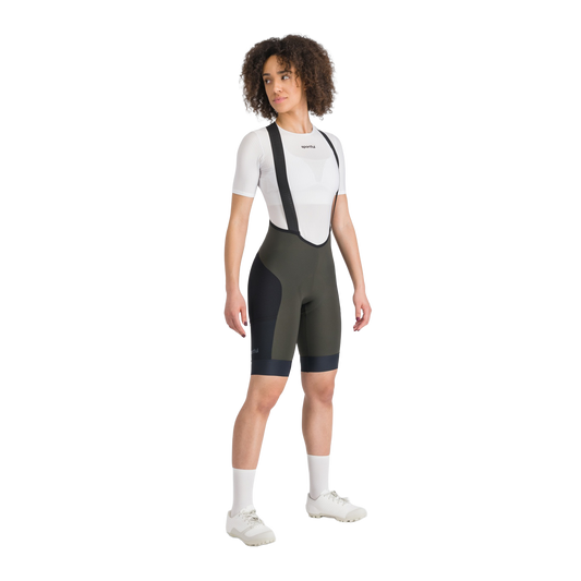 Naisten SPORTFUL SUPERGIARA 2 Bib Short Khaki/Musta
