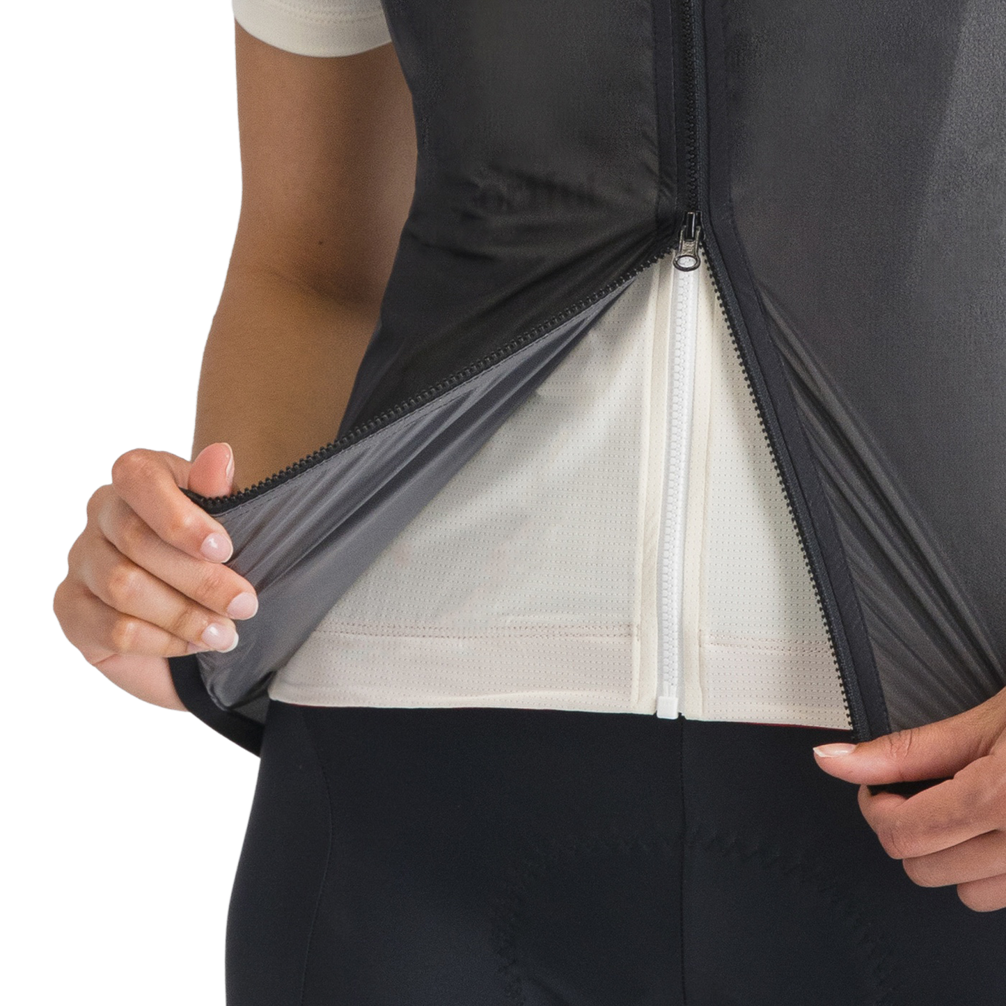 Naisten SPORTFUL LIGHT AIR hihaton takki musta