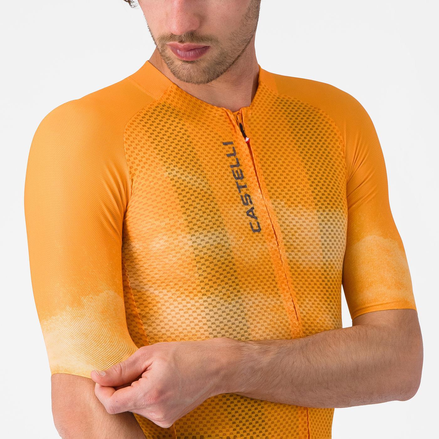 CASTELLI CLIMBER'S A/C Lyhythihainen trikoo oranssi