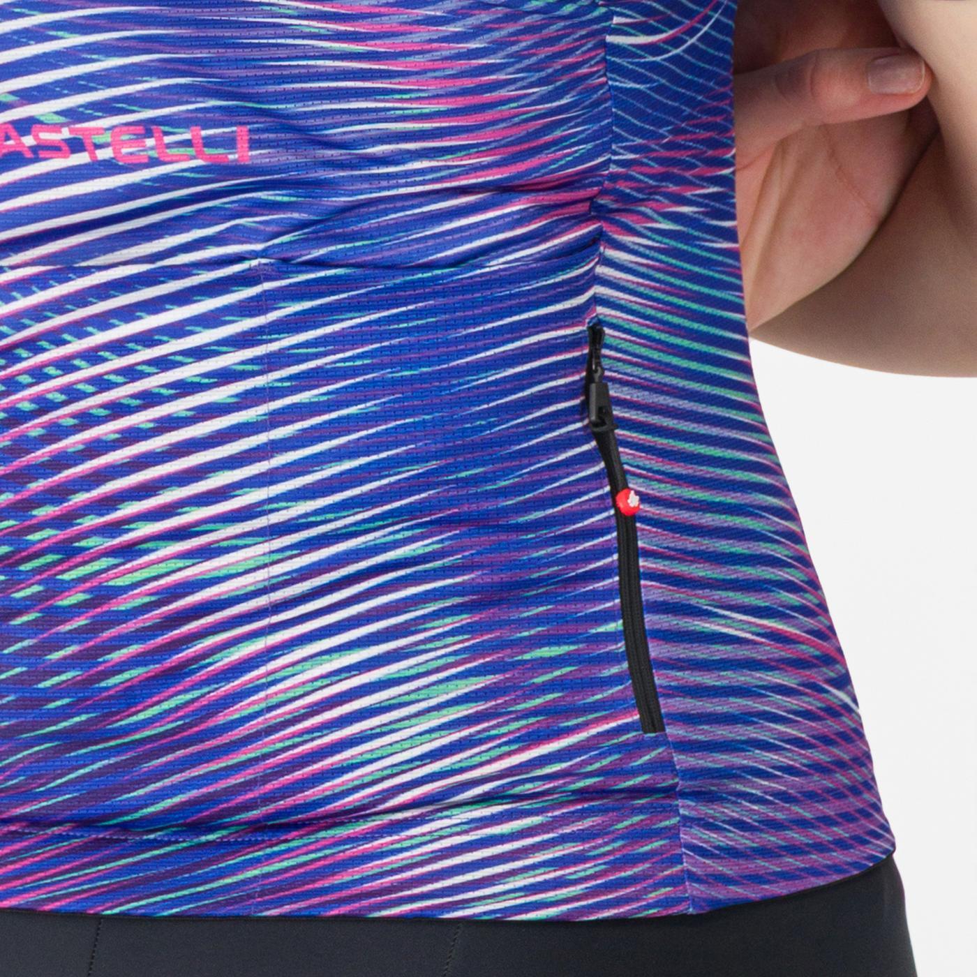 CASTELLI COSMIC VORTEX Naisten lyhythihainen Jersey Violetti