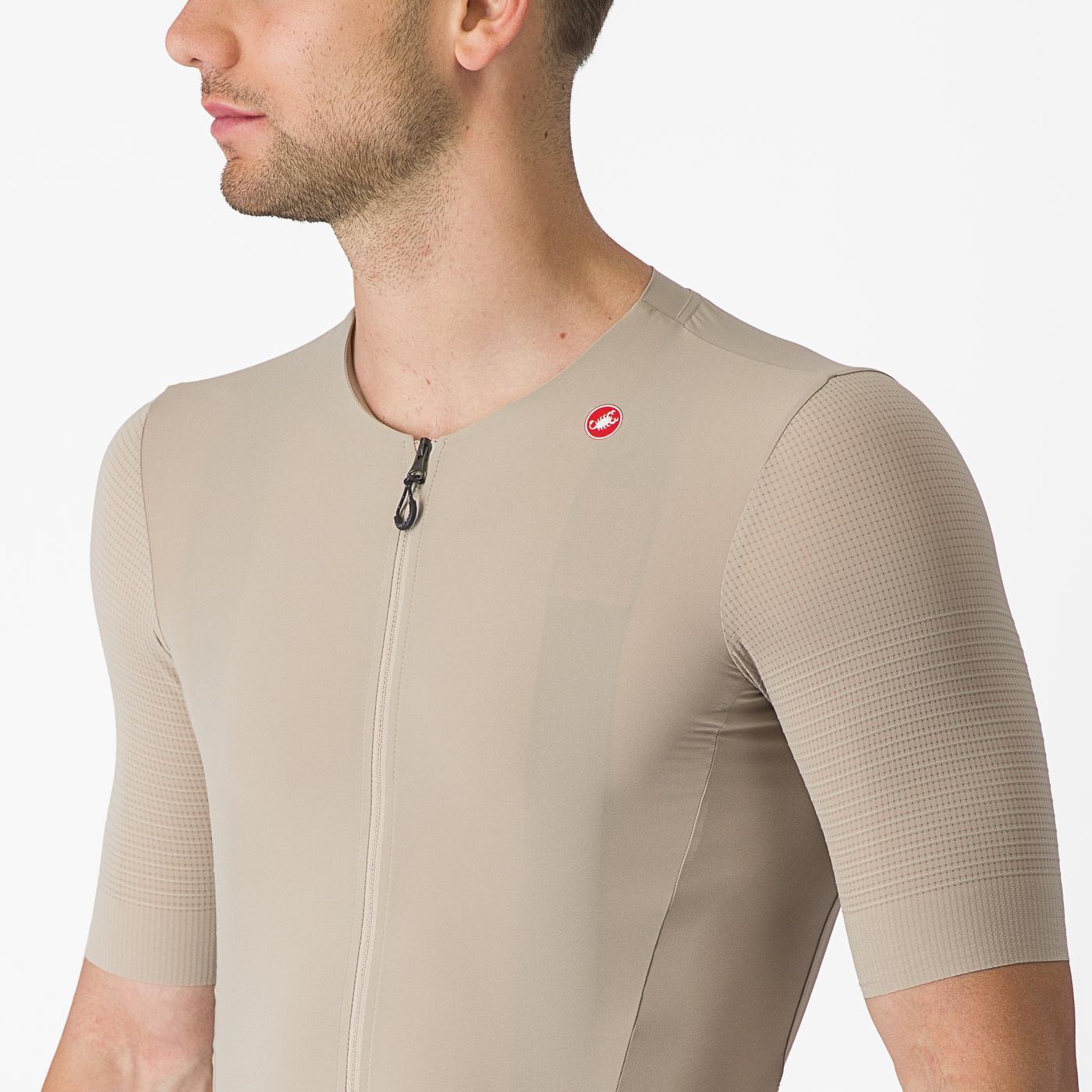 CASTELLI PREMIO lyhythihainen beige trikoo