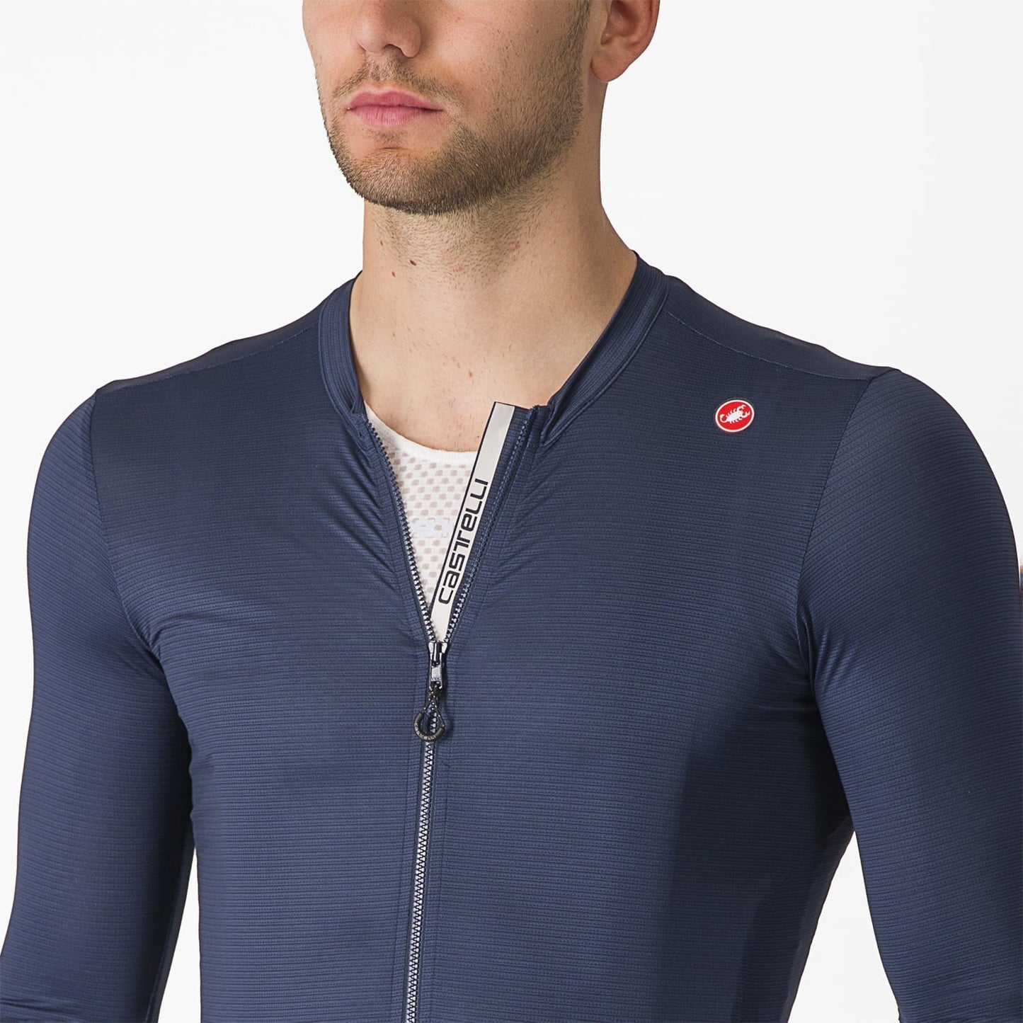 CASTELLI ESPRESSO pitkähihainen trikoo Navy 2025