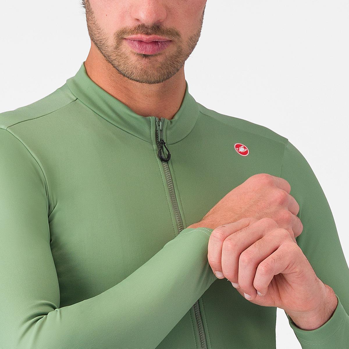 CASTELLI ESPRESSO THERMAL Pitkähihainen Peper Jersey vihreä